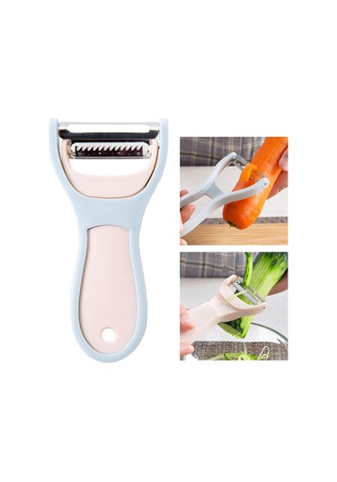 Meyve Sebze Soyucu Planer Patates Havuç Mutfak Aracı Bej , Boyut:meyve Sebze Soyucu Planer Bej Mavi