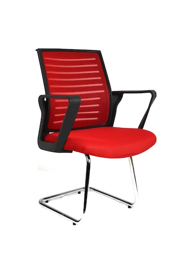 Mobilyakeyfi Bürocci Likya Misafir Koltuğu-Kırmızı File-2284J0545