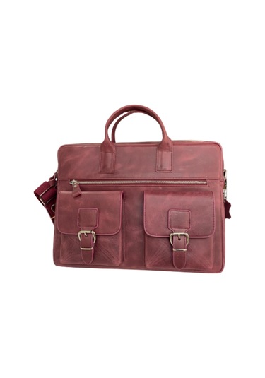 Mft Leather Hakiki Deri Laptop El Çantası Loreen 2230 Tiguan Bordo