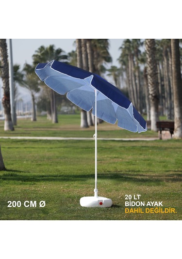 Lacivert - Mavi Plaj Şemsiyesi 200 CM