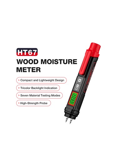 Habotest Habotest Ht67 Dijital Ahşap Nem Ölçer Profesyonel 2 E25450