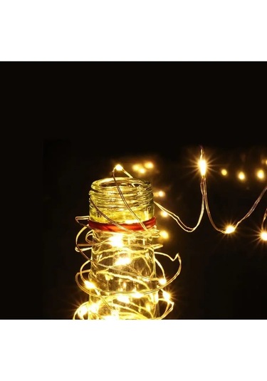 Twin Fox Solar Enerjili 10 Metreli Çiçek Işıklı Çarşaf 133655276 Beyaz