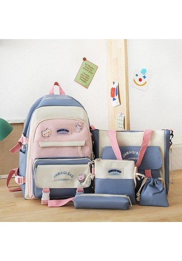 Ilkokul Öğrencilerinin Okul Çantaları, Ortaokul Öğrencilerinin Sırt Çantaları, Kampüs Sırt Çantaları Dw47jn Mavi