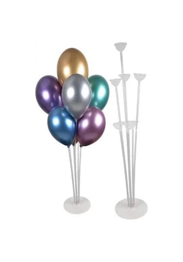 Balon Standı 7li 75 Cm Renkli