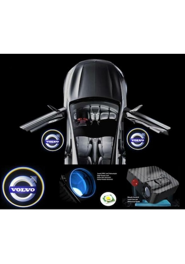Volvo Araçlar İçin Pilli Yapıştırmalı Kapı Altı Led Logo N11.2975