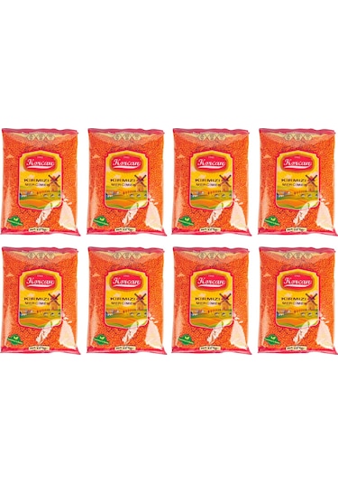 Korcan Kırmızı Mercimek 8 x 1 KG