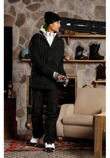 Burton Burton Mb Dunmore Erkek Siyah Snowboard Ceketi Teb