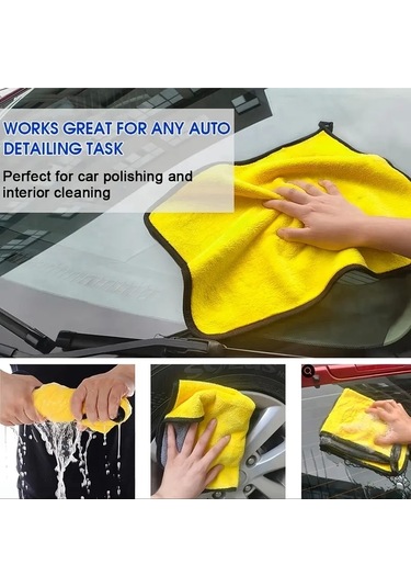 Yünlü Hassas Araba Yıkama Ve Temizlik Bezi Çok Renkli