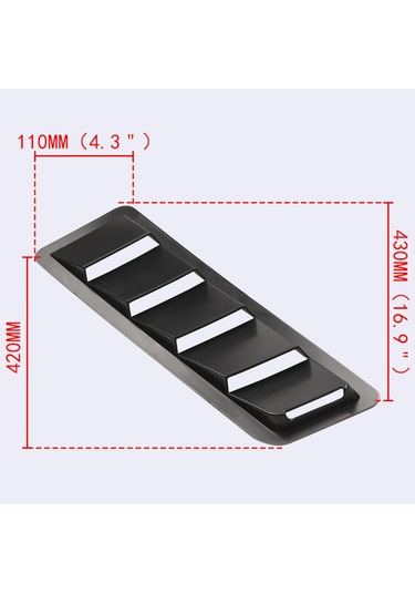 Suntek Araba Kaputu Havalandırma Hava Akışı Girişi Panjur Siyah
