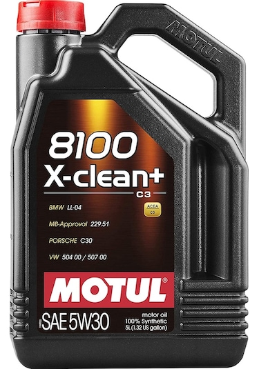 Motul 8100 X-Clean + 5W-30 Motor Yağı 5 L