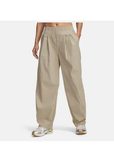 Under Armour Ua Unstoppable Wvn Pleat Pt Kadın Eşofman Altı-31274 Açık Kahverengi