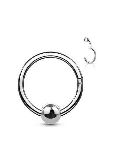 Pınme Kıkırdak, Helix, Septum, Burun Ve Kaş İçin Klikli Yüzük 25705367 Gri