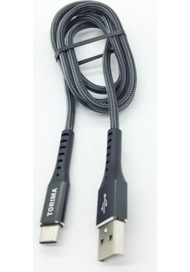 Torima Type-C 2.4A 1M Yassı Kablo Siyah (426144803)