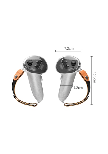 Hıbloks 1 Çift Oculus Quest 3 Esnek Silikon Kutu Örtüsü Vr Kolu Kontrol Kutusu İle Kayış