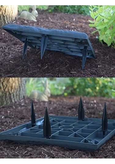 Dekoratif Basamak Taşları - Dış Mekan Yolu Pvc 8 Adet Antrasit Re