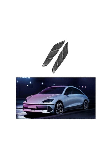 Karbon Fiber Arka Sis Lambası Kapağı Kaş Çerçevesi Dekorasyon Ara