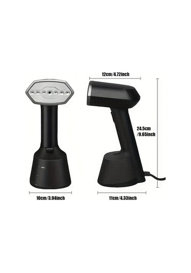 Honeybeeshop Ab Siyah Giysi Buharlayıcı Taşınabilir El Tipi Kıyafet Ütüsü 220 240v Eu Fiş 30 Saniyede Hızlı Isınma 270ml Su Haznesi Ev Seyahat