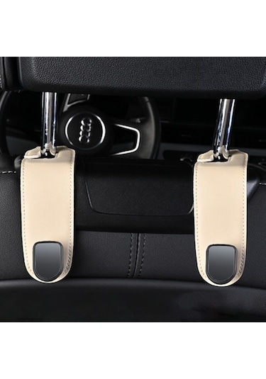 Vkemall Araba Başağzı Kanca - 360 Döner, Gizli Tip, 50kg Yük Taşıma, Evcil Malzeme Saklama, Evrensel Uyumlu, Kuru Deri, Karbon Fiber Desenli