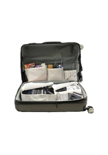 Alas Valiz Bavul İçi Çizgili Düzenleyici Organizer 6'lı Set