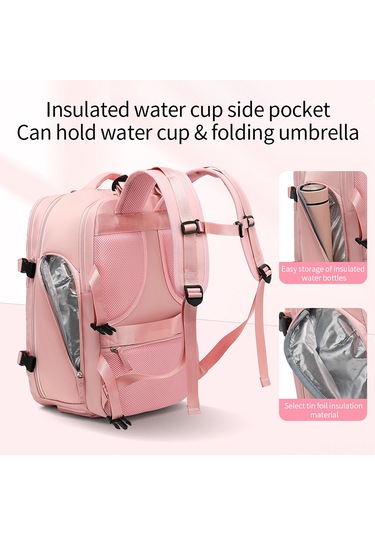 Yuntech01 Büyük Kapasiteli Usb Çıkışlı Spor Sırt Çantası - Su Geçirmez Ve Ayakkabı Bölmeli Siyah