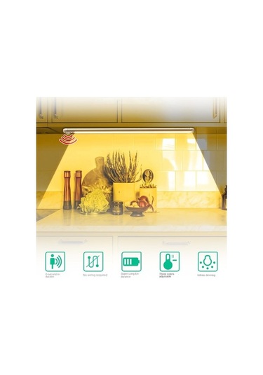 Dancemonkey Cbtx 20 Cm Pır Hareket Sensörü Dolap Işığı Kademesiz Kısılabilir Şarj Edilebilir Kablosuz Manyetik Led Işık, Dolap Işığı Modelleri Çok Renkli