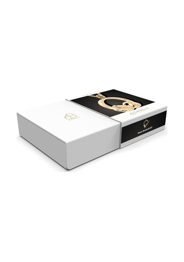 Chocli 18 Ayar Altın Kaplama Kulaklık Kolye