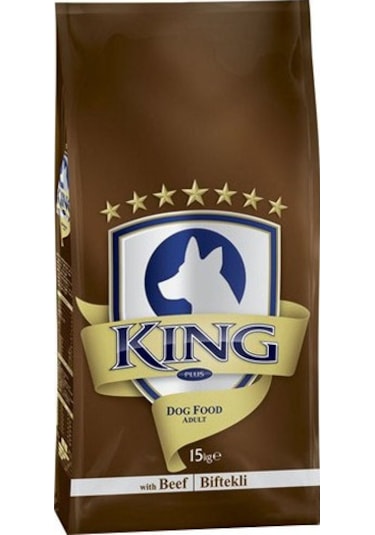 King Plus Beef Dog Biftekli Yetişkin Köpek Maması 15 KG
