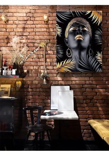 Fluid Altın Kaplamalı 40x50 Sayılarla Boyama Kız Altın Kaplamalı Resim 144816925