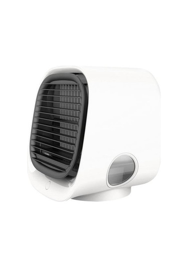 Hava Soğutucu Fan Mini Masaüstü Klima Gece Işık İle Mini Usb Su Soğutma Fanı Nemlendirici Arıtma Çok Işlevli Yaz Hayranları Xhw3mz Beyaz