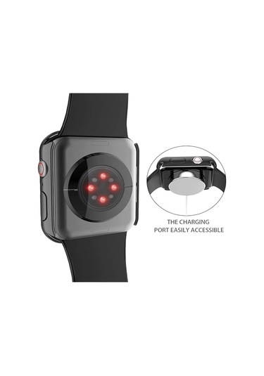 Temperli Cam + Kılıf Uyumlu Apple Watch Ultra 3 2 49 45 41 40 44 42 46mm Pc Tampon Koruyucu Uyumlu İwatch 11 10 Se 9 8 7 6 5 Gümüş