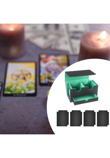 Suntek Kart Güverte Kutusu Oyun Kartı Kılıfı Oyuncak İç-yeşil