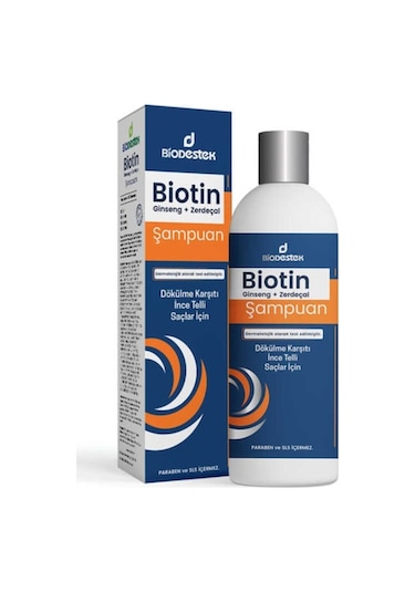 Biodestek Biotin Şampuan Ginseng + Zerdeçal Bitkisel Şampuan 330 ML