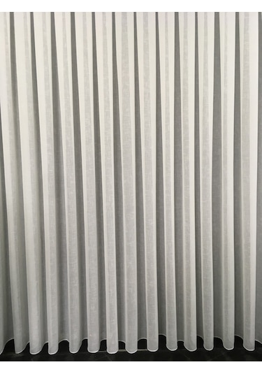 Perdefony Flamlı Keten Tül Perde 5 Farklı Renk