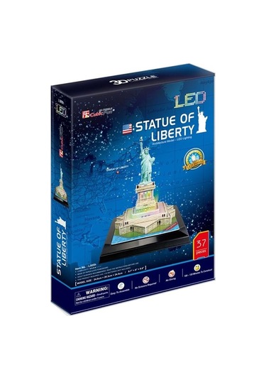 Cubic Fun 3d 37 Parça Puzzle Özgürlük Anıtı - Abd (led işıklı)