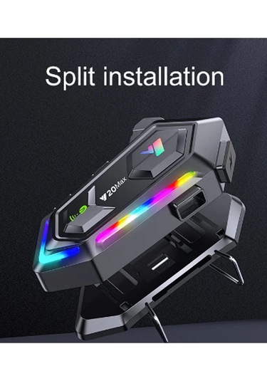 Y20 Max Motosiklet Bluetooth 5.3 Kask Intercom 2 Kişi 300 Metre Eşleşme Özellikli