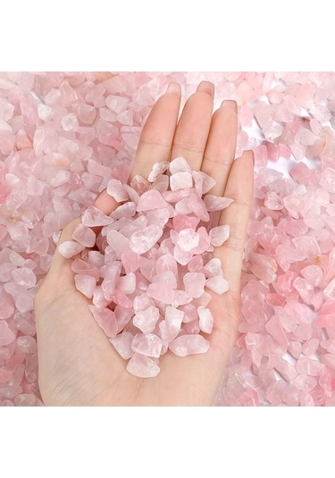 Willowhaven 200g Pembe Kuvars Çakıl Dekoratif Akvaryum Ve Saksı Taşları