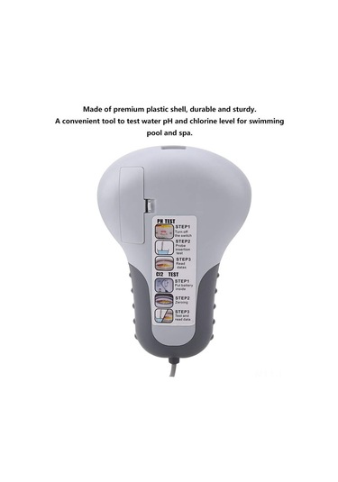 Leezsing Su Kalitesi Testeri: Ph Ve Serbest Klor Ölçer, Havuz-su Tesisleri İçin 2-in-1 Analiz Aleti Pil Dahil Değil