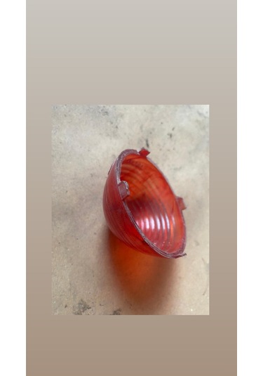 Plastikap Oto Araç Traktör İkaz Sinyal Lambası Camı Kırmızı