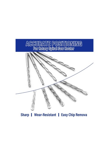 1/8 İnç Ahşap Kesme Matkap Uçları Pilot Nokta Kesme Matkap Ucu Seti