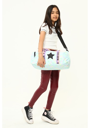 Icone Kız Çocuk Yıldız Baskılı Spor Çantası Çok Renkli