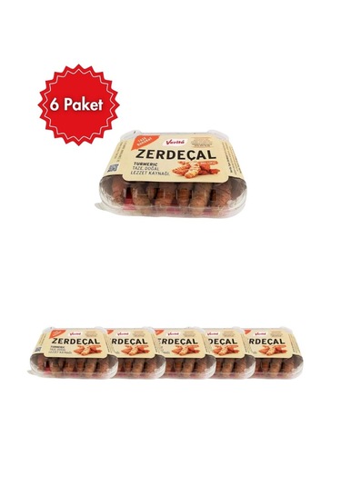 Verita Taze Kök Zerdeçal 100 Gr 6'lı Avantaj Paketi Toplam 600 Gr