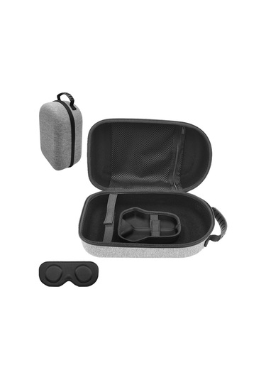 Quest 3 İle Uyumlu Sert Taşıma Çantası Vr Kulaklık V10885 Gri