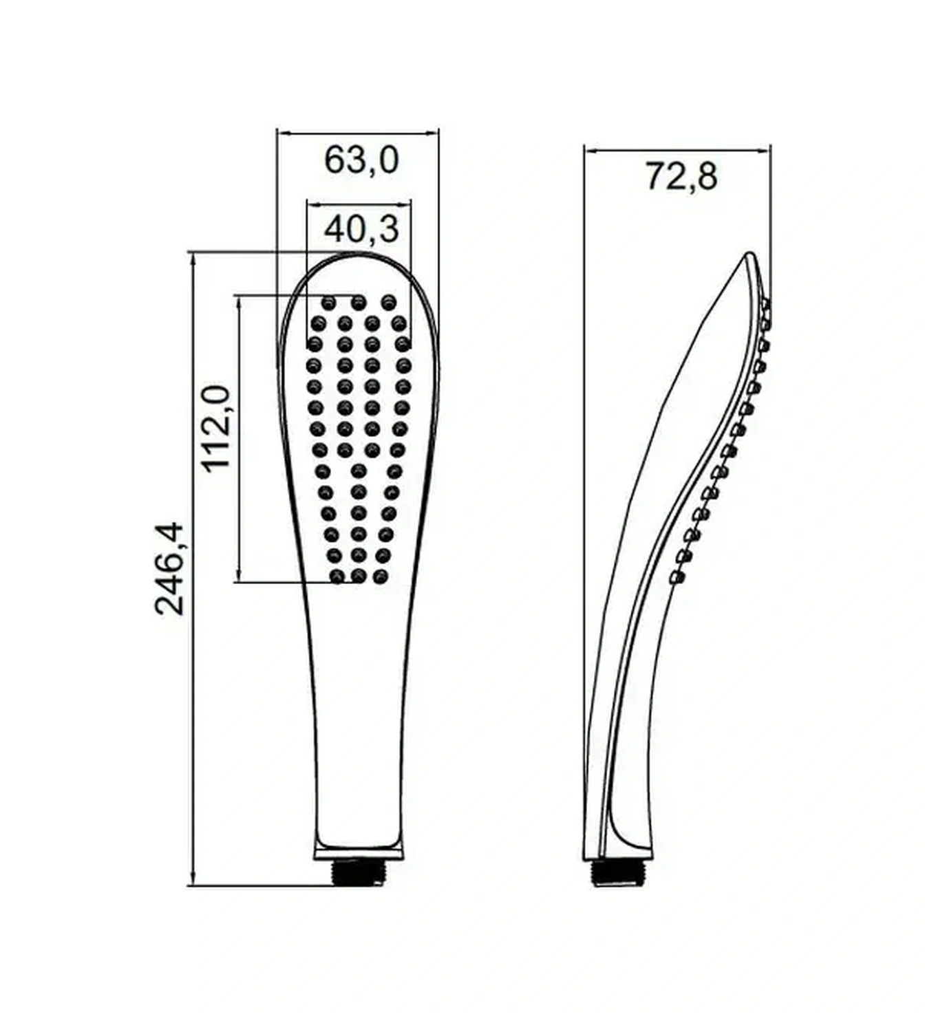 Iddıs Duş Başlığı 12783650 Beyaz