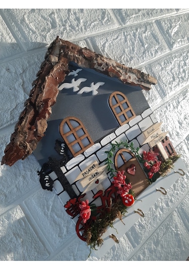 Psacraft Çeyizlik Duvar Dekoru 27x27 Cm Anahtarlık Askısı