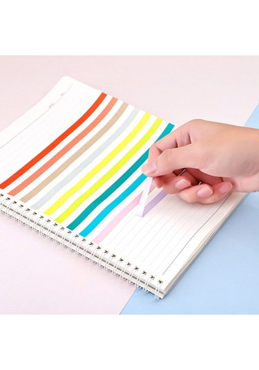 Lemestar Ofis Çalışması Kolaylaştırıcı 40 Renkli Renkli Bant Seti - Dayanıklı Malzeme İle Ofis Kullanıma Uygun