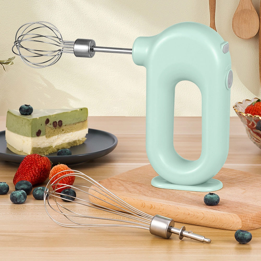 Youmex Ev Fırınlama İçin Kablosuz Elektrikli Krema Çırpıcı - 4 Vitesli, Li-pil, Çıkarılabilir Blender, Pembe Pembe