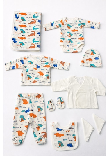 For My Baby 10'lu Bebek Hastane Çıkışı Zıbın Seti Bej