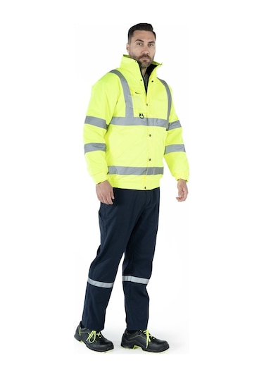 Hi-vis İş Montu Sarı