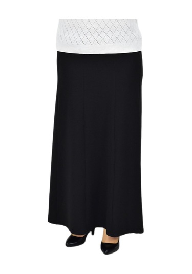 Kadın Kumaş Lastikli Kemer Balık Model Etek Bgl-st04204 Siyah