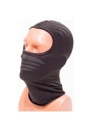 Dikişsiz Bisiklet-Motorsiklet Maskesi 53-57cm VAN RYSEL Meridyendukkan Siyah